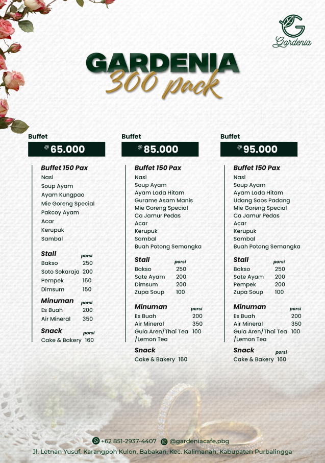 Event Price List 3