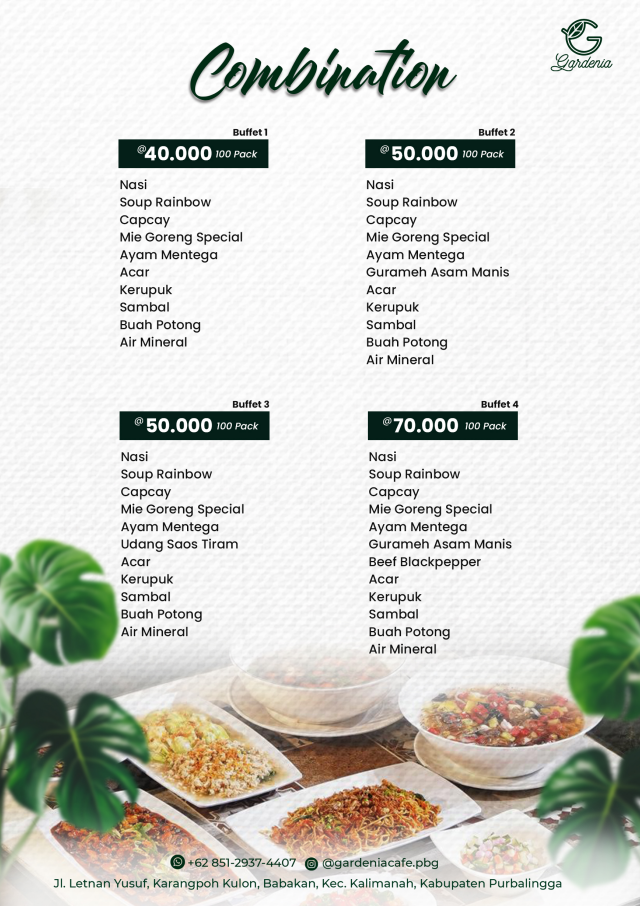 Event Price List 5