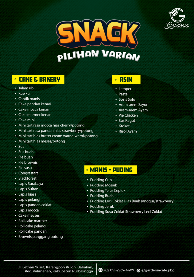Event Price List 9